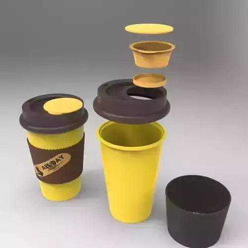 Tumbler with extra charge 3D print model