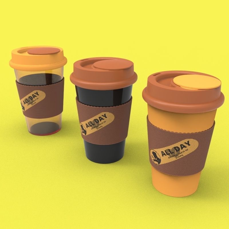 Tumbler with extra charge 3D print model_4