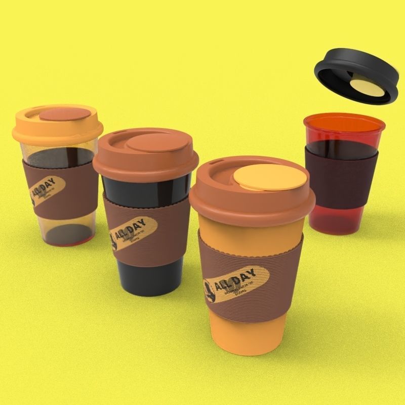 Tumbler with extra charge 3D print model_5