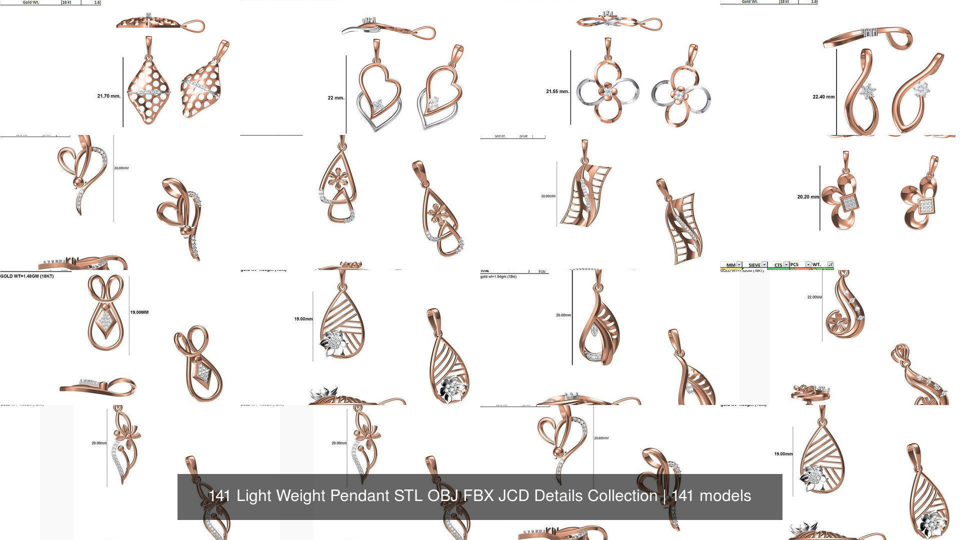 141 Light Weight Pendant STL OBJ FBX JCD Details Collection _16