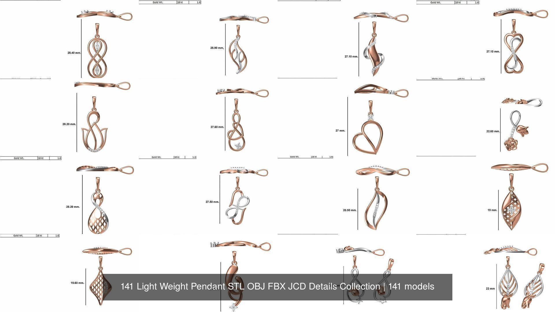 141 Light Weight Pendant STL OBJ FBX JCD Details Collection _12