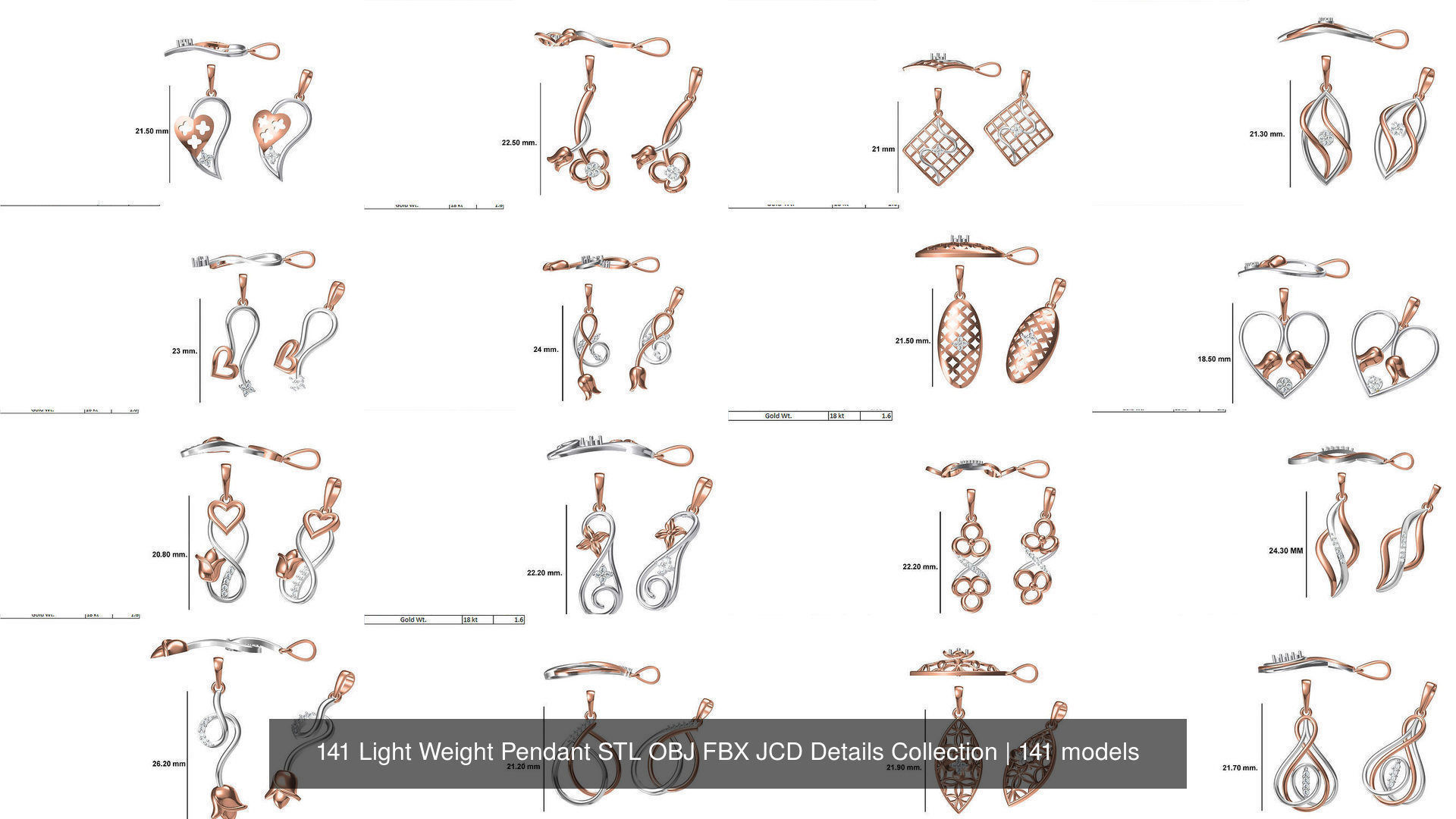 141 Light Weight Pendant STL OBJ FBX JCD Details Collection _14