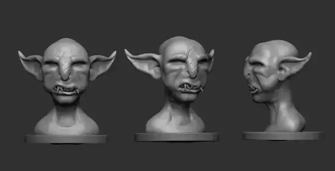 Grumpy Goblin Sculpture