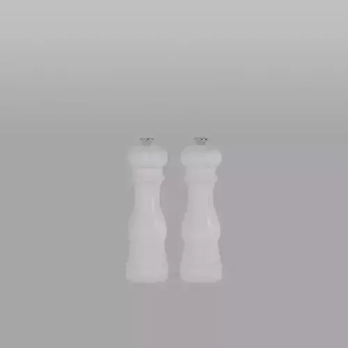 Salt and Pepper Mill Set Glossy White