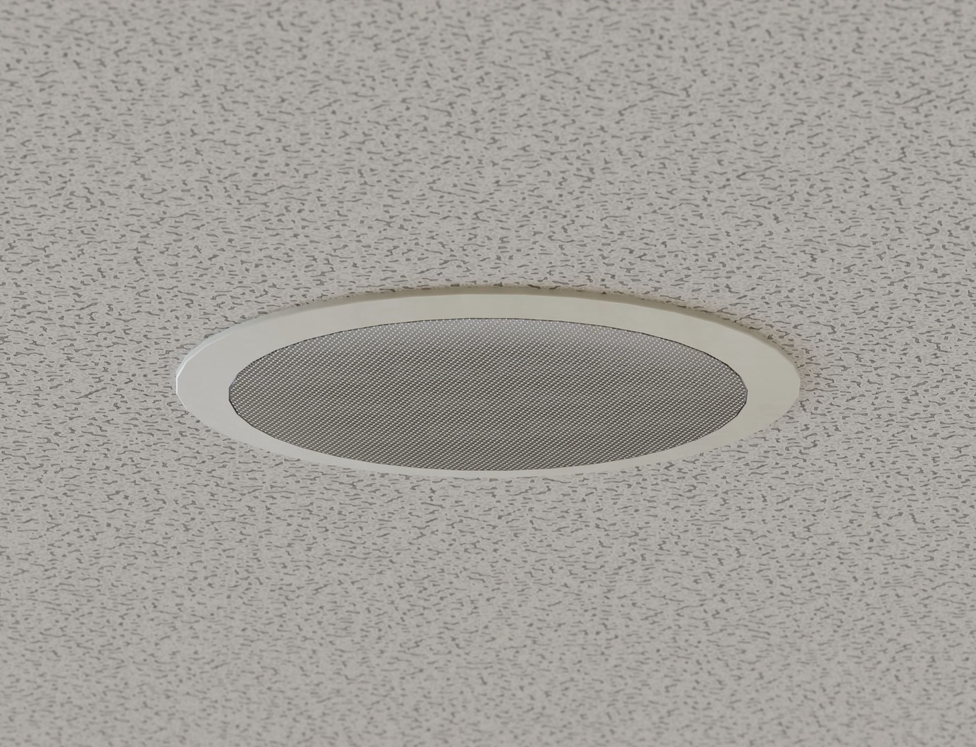 Low Poly Ceiling Access Hole Speaker Camera Fire Alarm Sprinkler Low-poly 3D model_6