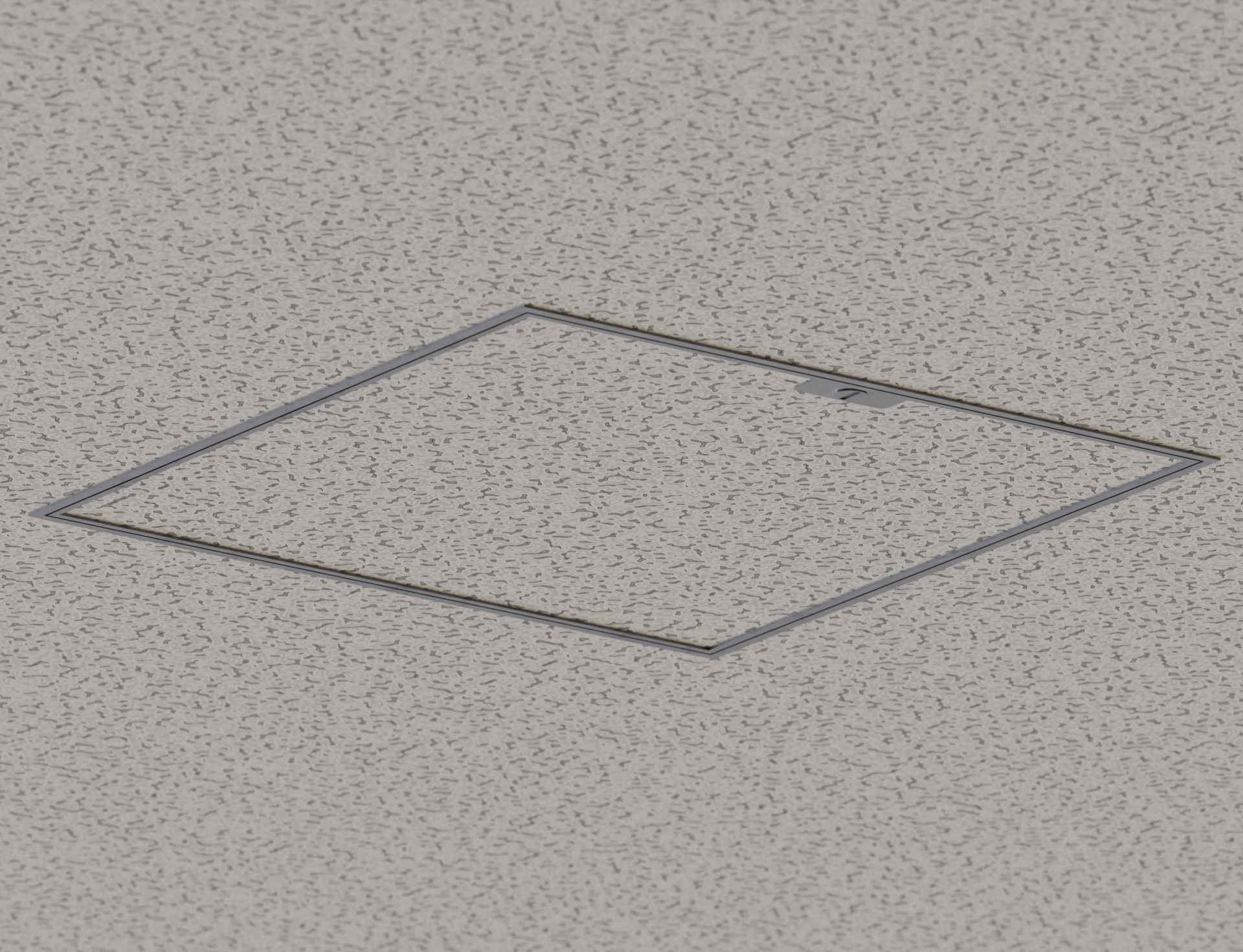 Low Poly Ceiling Access Hole Speaker Camera Fire Alarm Sprinkler Low-poly 3D model_4