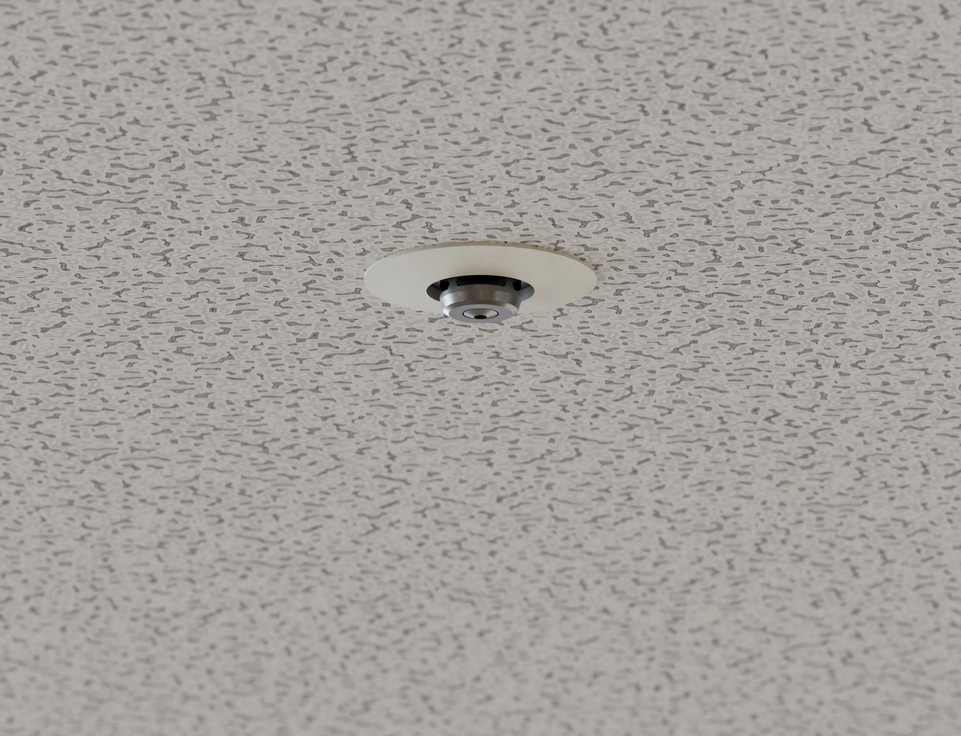 Low Poly Ceiling Access Hole Speaker Camera Fire Alarm Sprinkler Low-poly 3D model_12