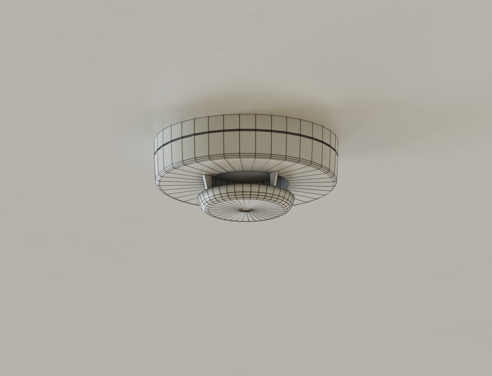 Low Poly Ceiling Access Hole Speaker Camera Fire Alarm Sprinkler Low-poly 3D model_11