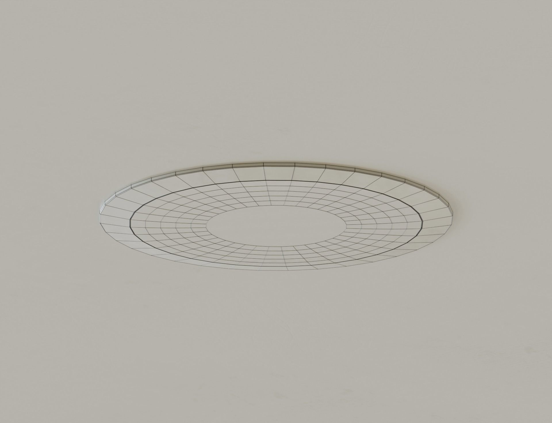 Low Poly Ceiling Access Hole Speaker Camera Fire Alarm Sprinkler Low-poly 3D model_7