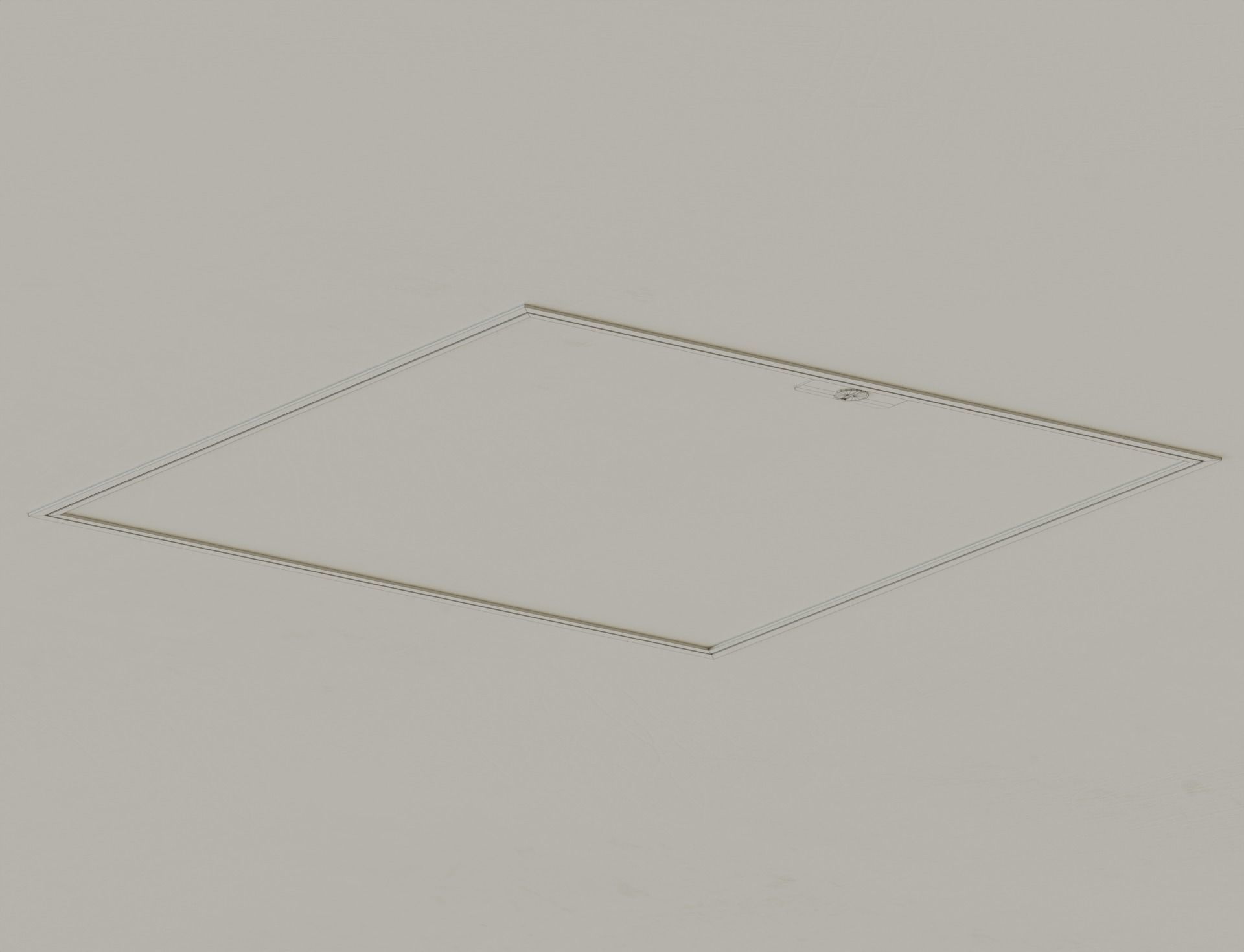 Low Poly Ceiling Access Hole Speaker Camera Fire Alarm Sprinkler Low-poly 3D model_5