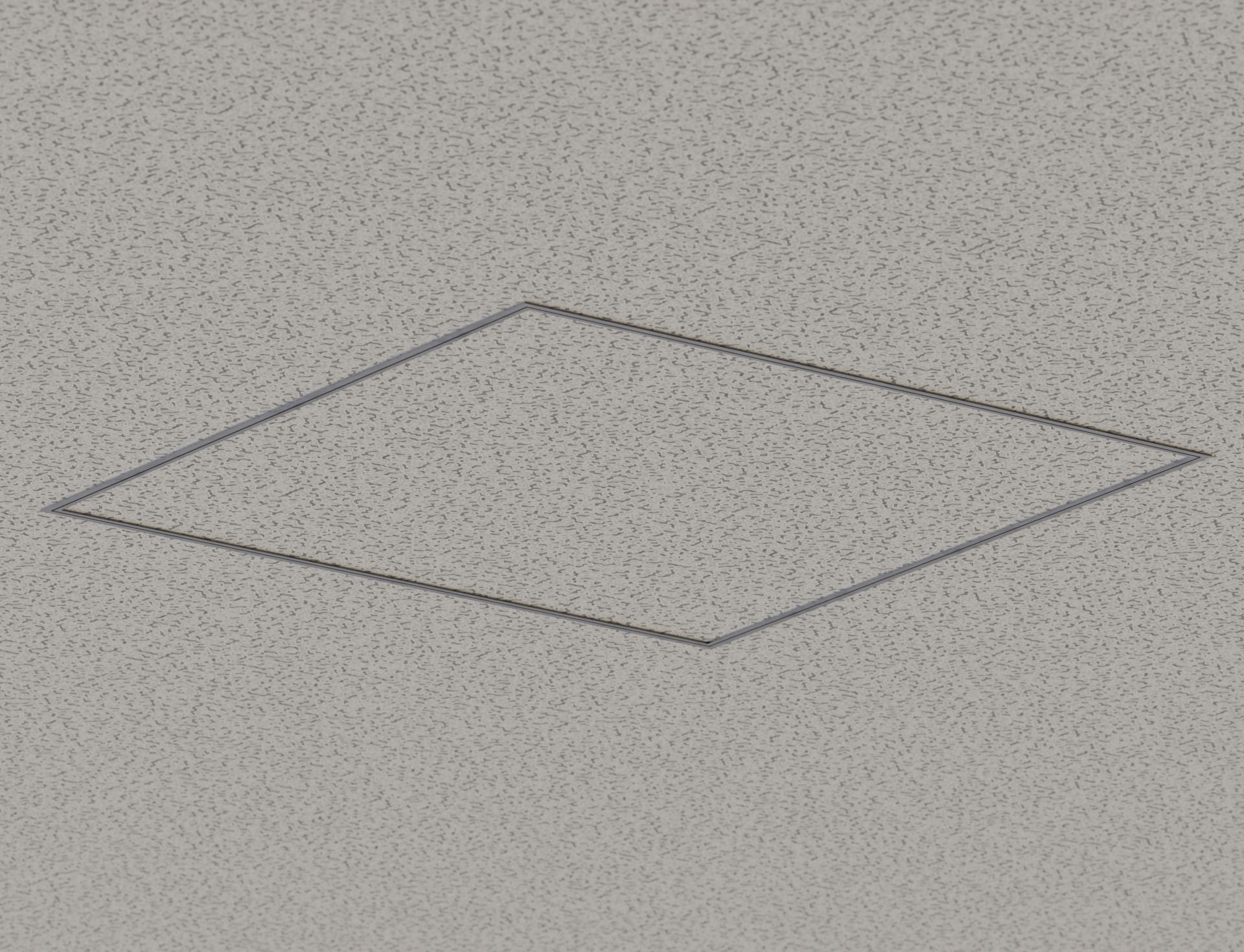 Low Poly Ceiling Access Hole Speaker Camera Fire Alarm Sprinkler Low-poly 3D model_2