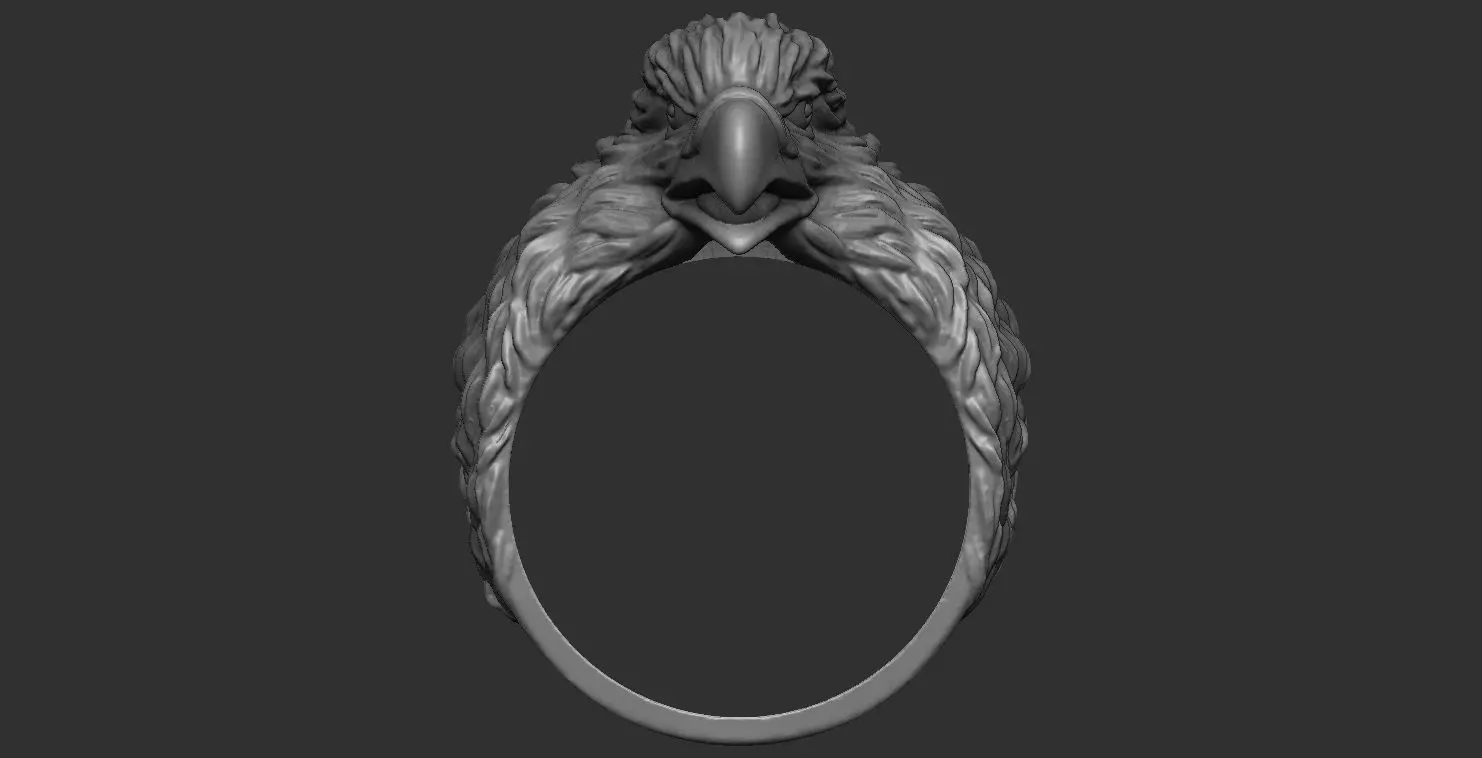 Eagle Ring 3D print model_0