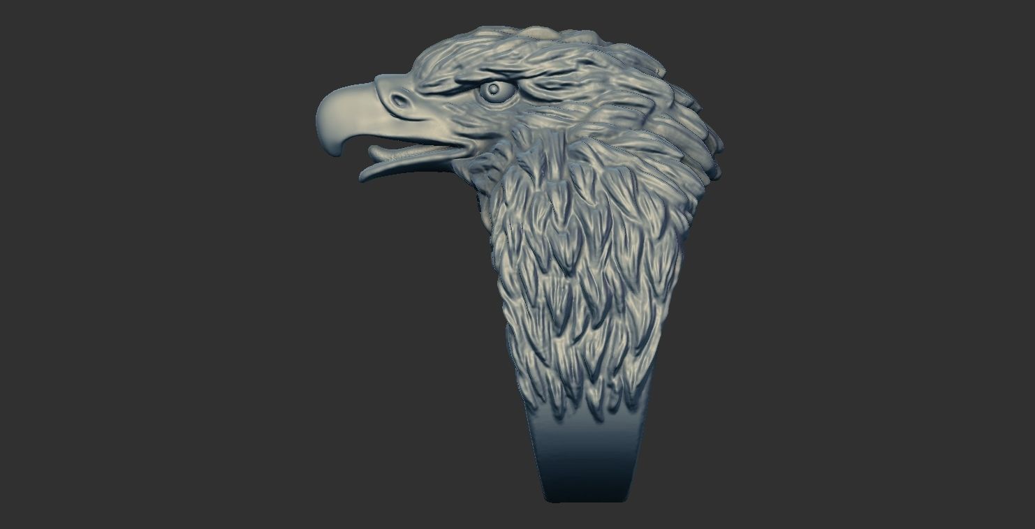 Eagle Ring 3D print model_4