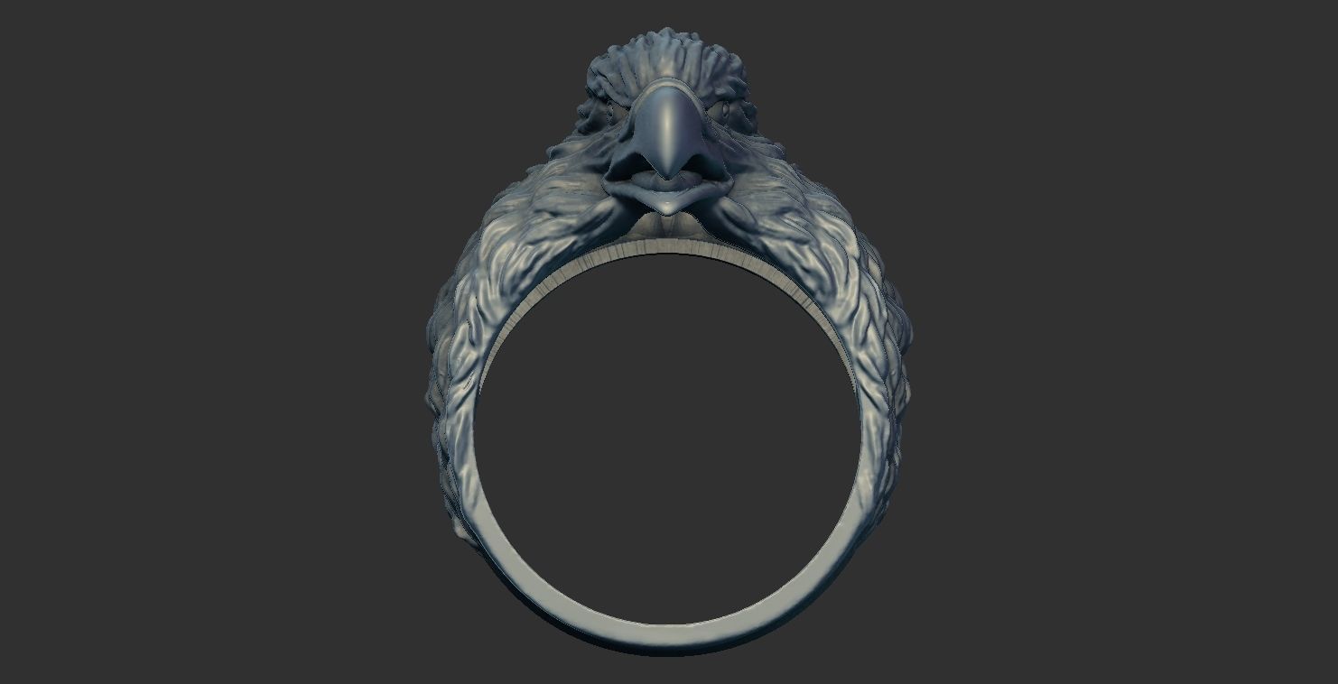 Eagle Ring 3D print model_3