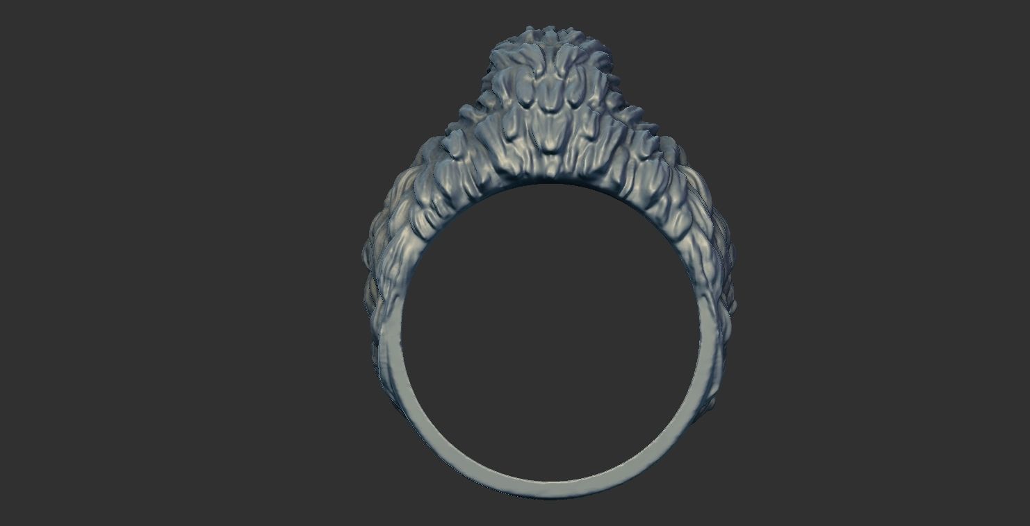 Eagle Ring 3D print model_5