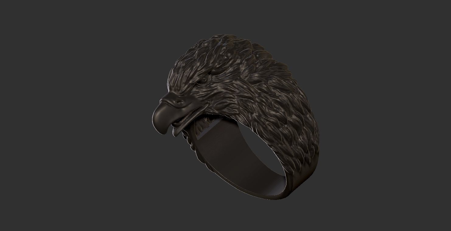 Eagle Ring 3D print model_10