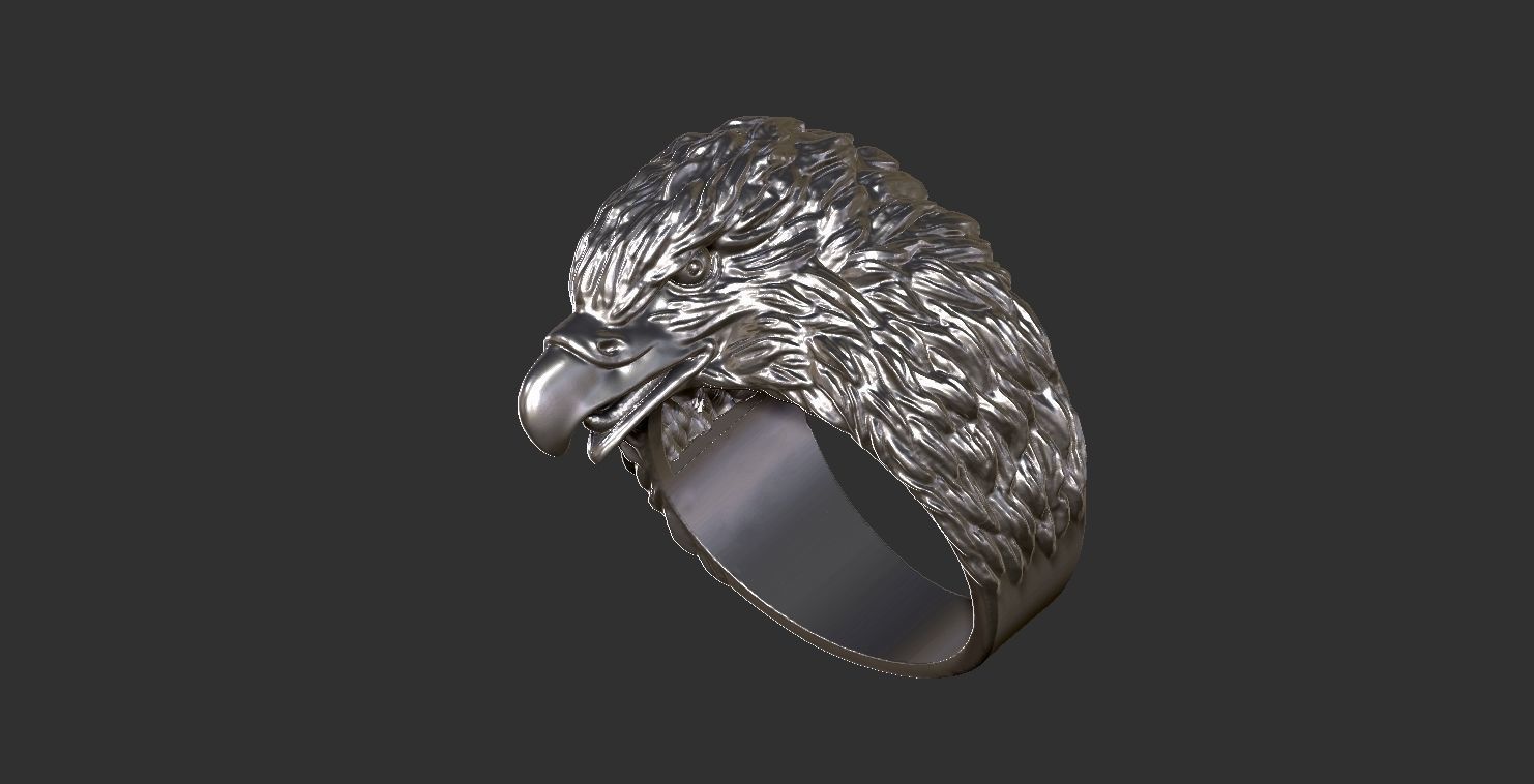 Eagle Ring 3D print model_11