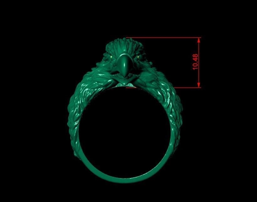 Eagle Ring 3D print model_24