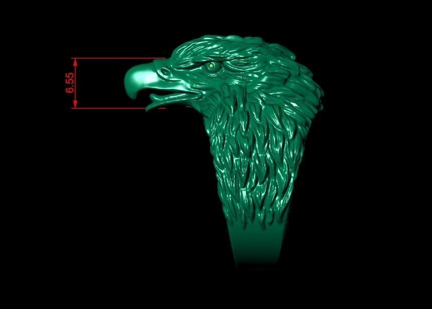 Eagle Ring 3D print model_21