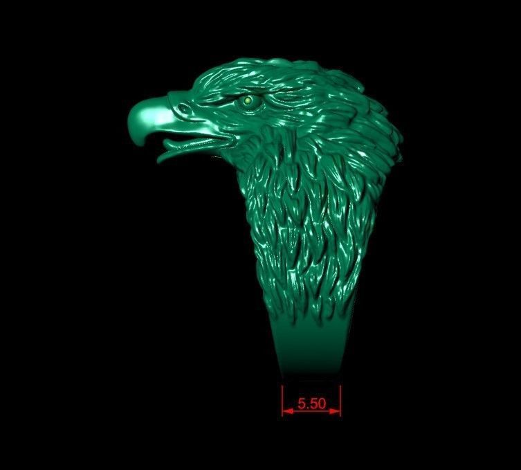 Eagle Ring 3D print model_19