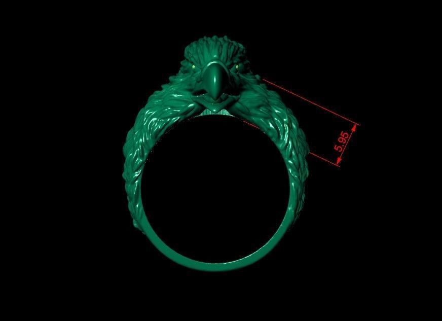 Eagle Ring 3D print model_26