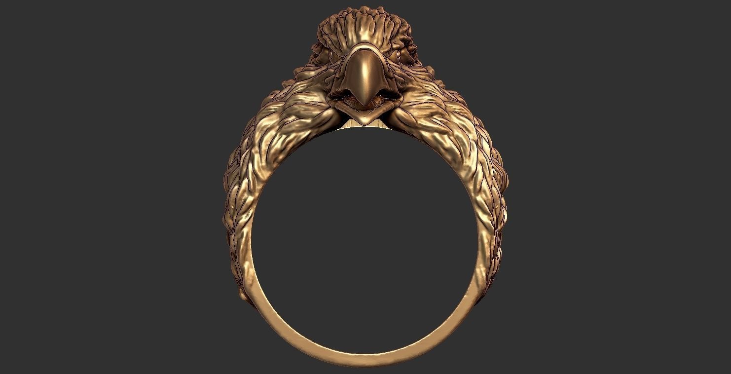 Eagle Ring 3D print model_1