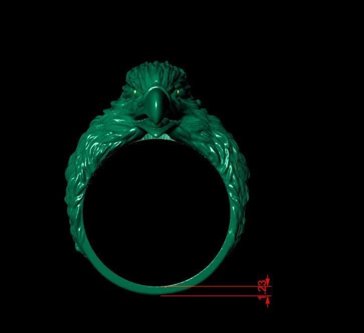 Eagle Ring 3D print model_23