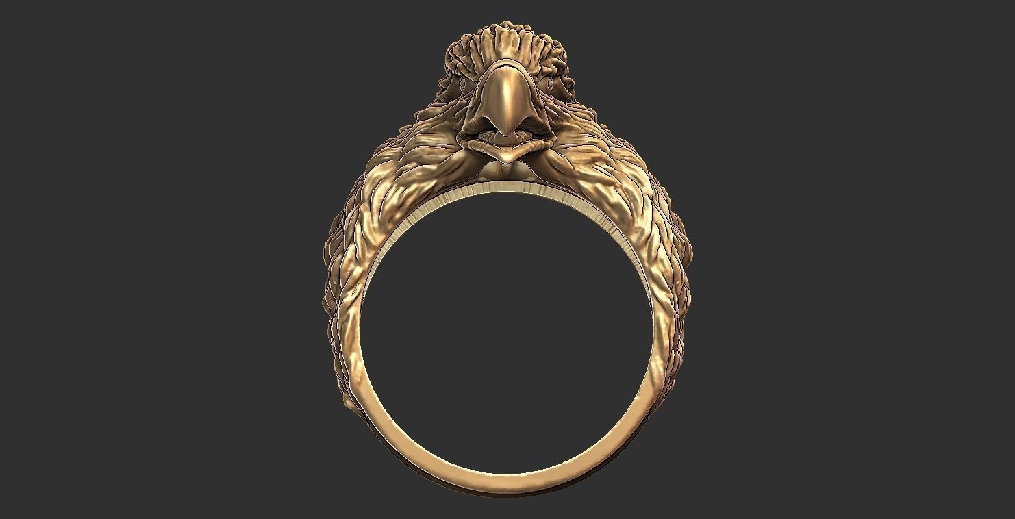 Eagle Ring 3D print model_2