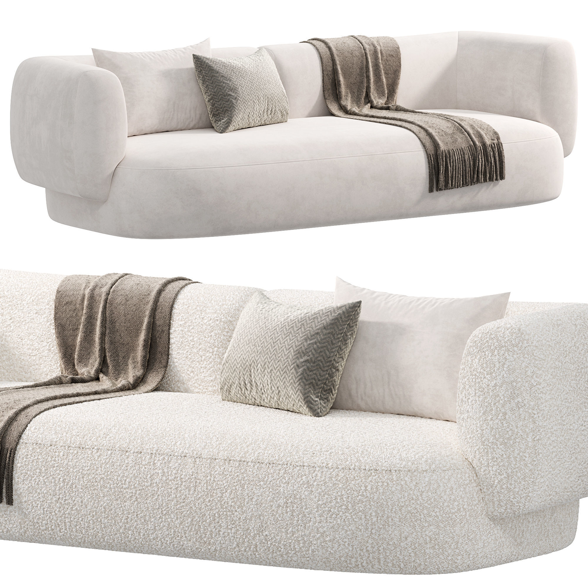 Hug Sofa by Collectorgroup 3D model_1