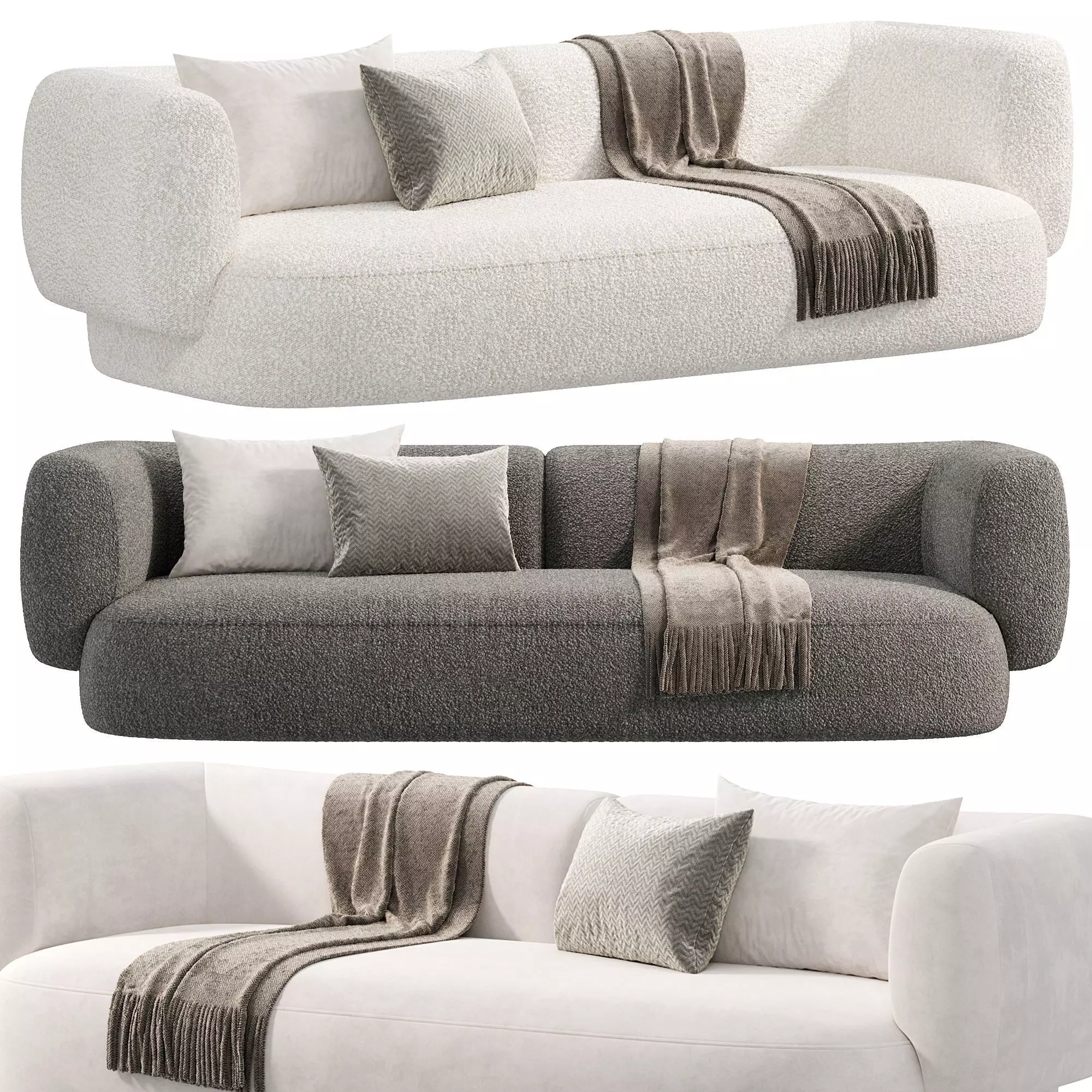Hug Sofa by Collectorgroup 3D model_0
