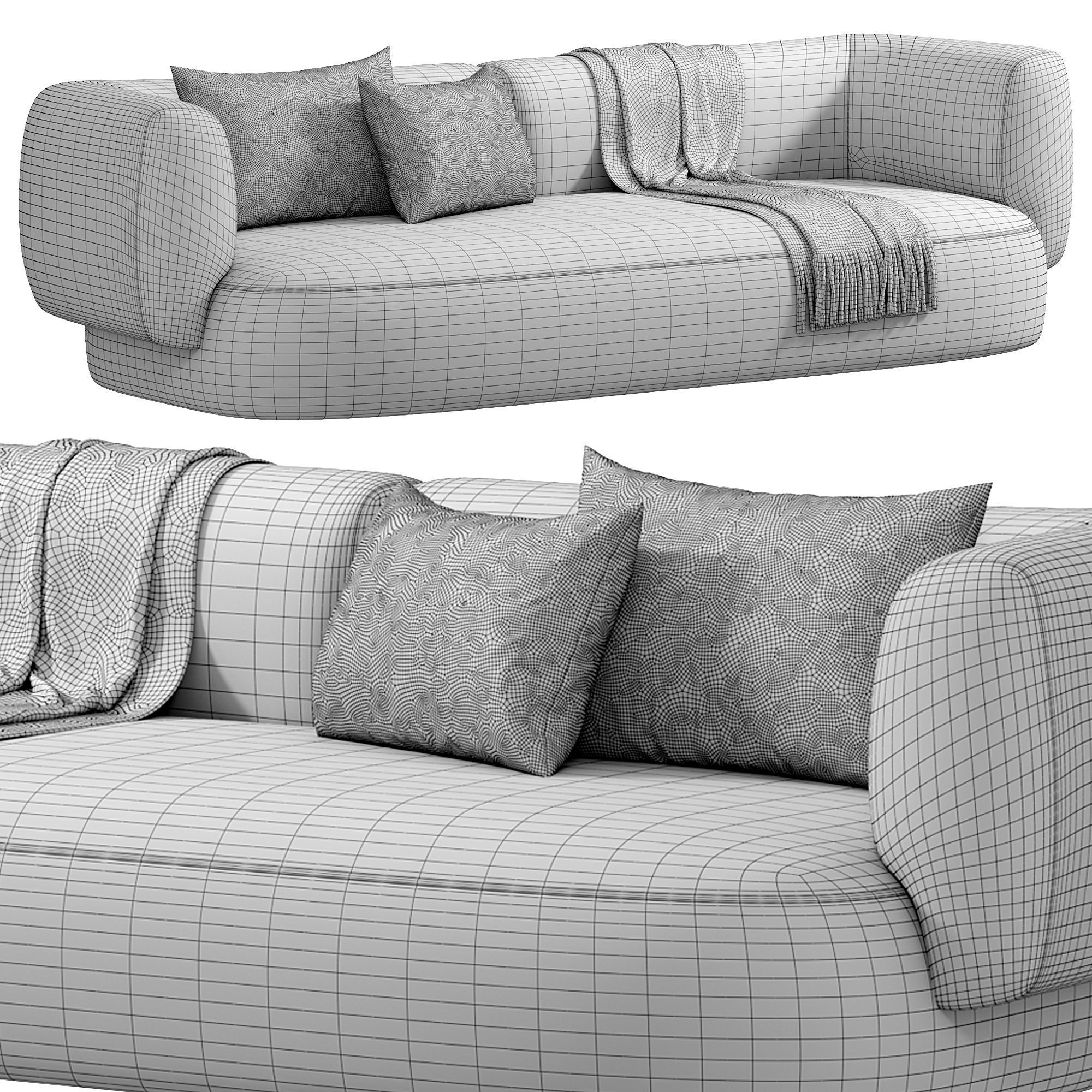 Hug Sofa by Collectorgroup 3D model_3