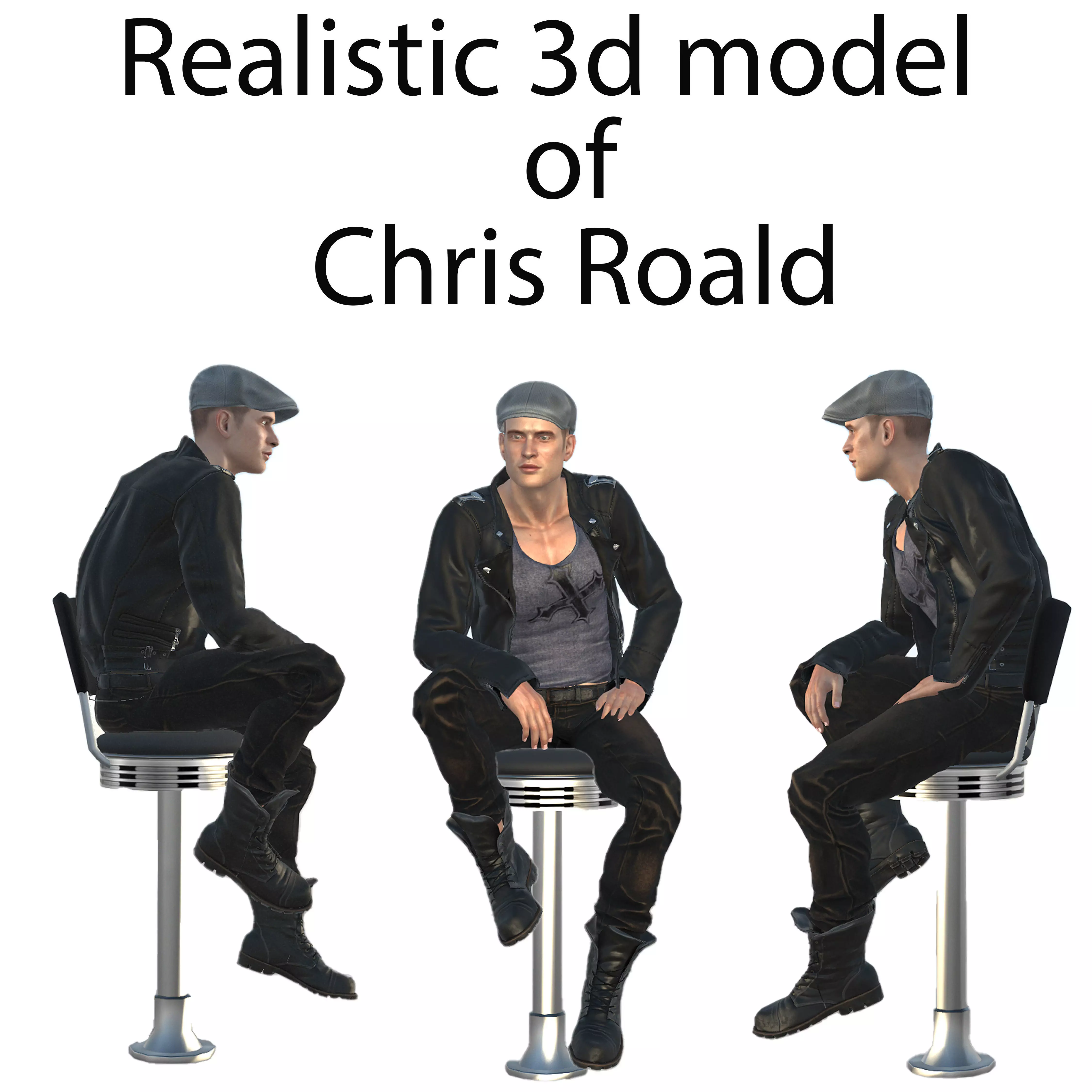 Chris Roald Low-poly 3D model_0