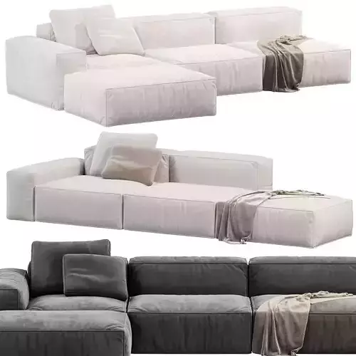 Divan Ebi Happy Grafit Loft sofa 6 3D model