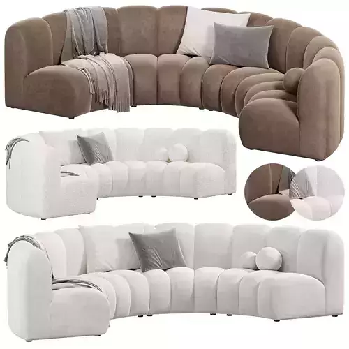 Lotus Modular Curved Sofa by atmacha