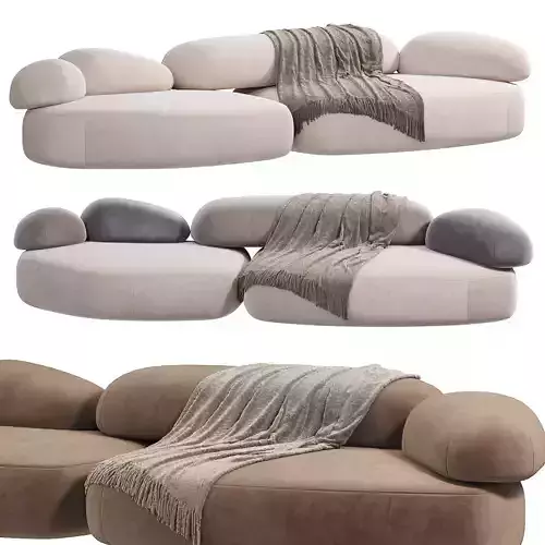 Moroso Pebble Rubble Sofa