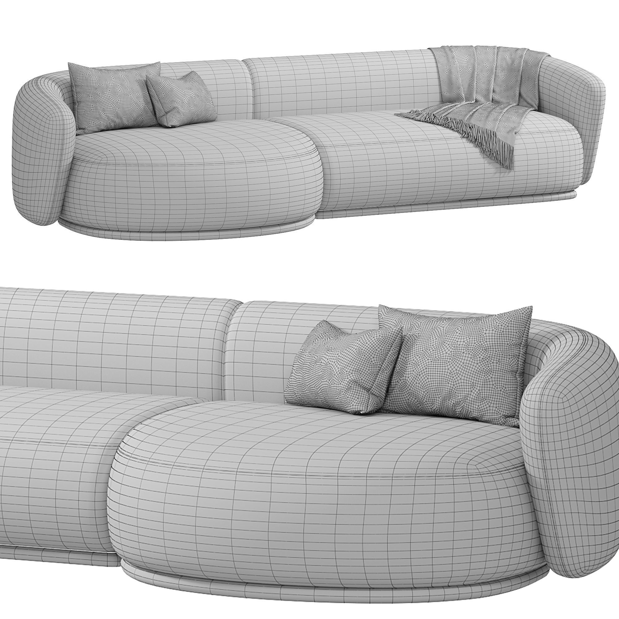 Rene Sofa by Meridiani 3D model_2