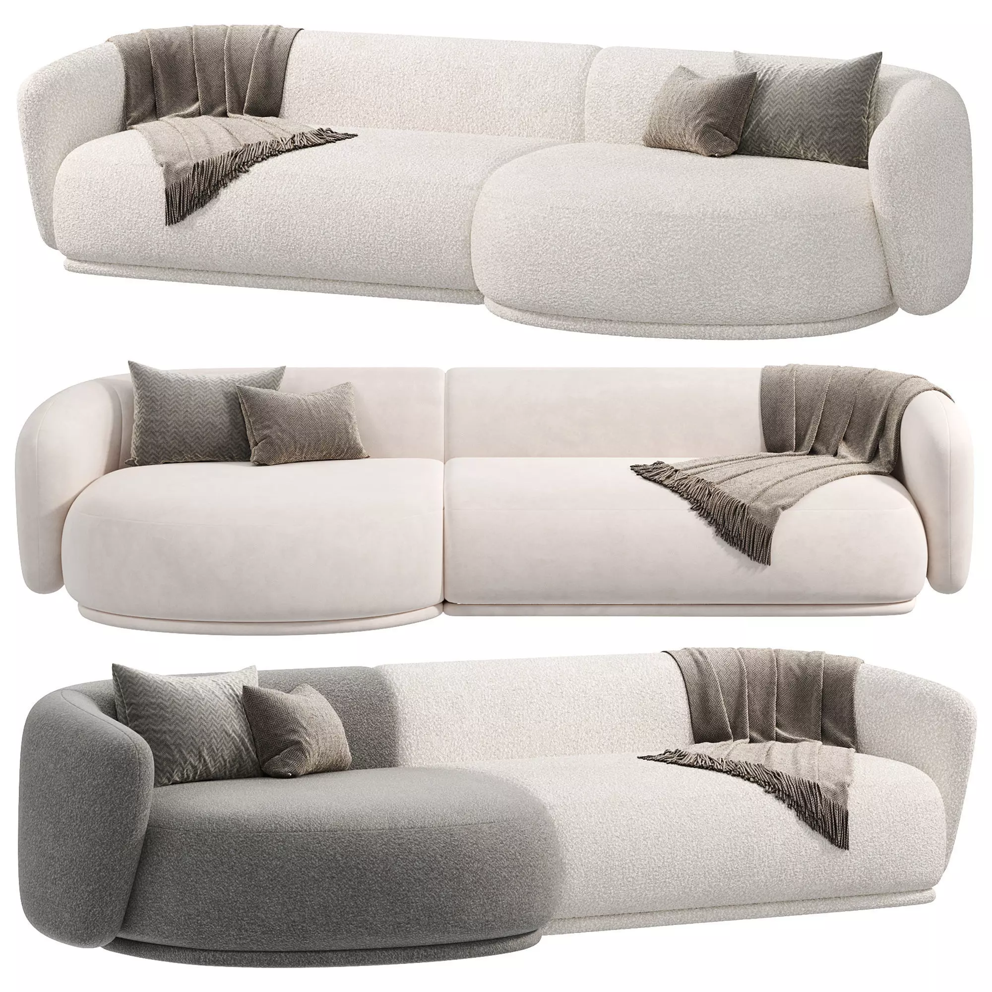 Rene Sofa by Meridiani 3D model_0