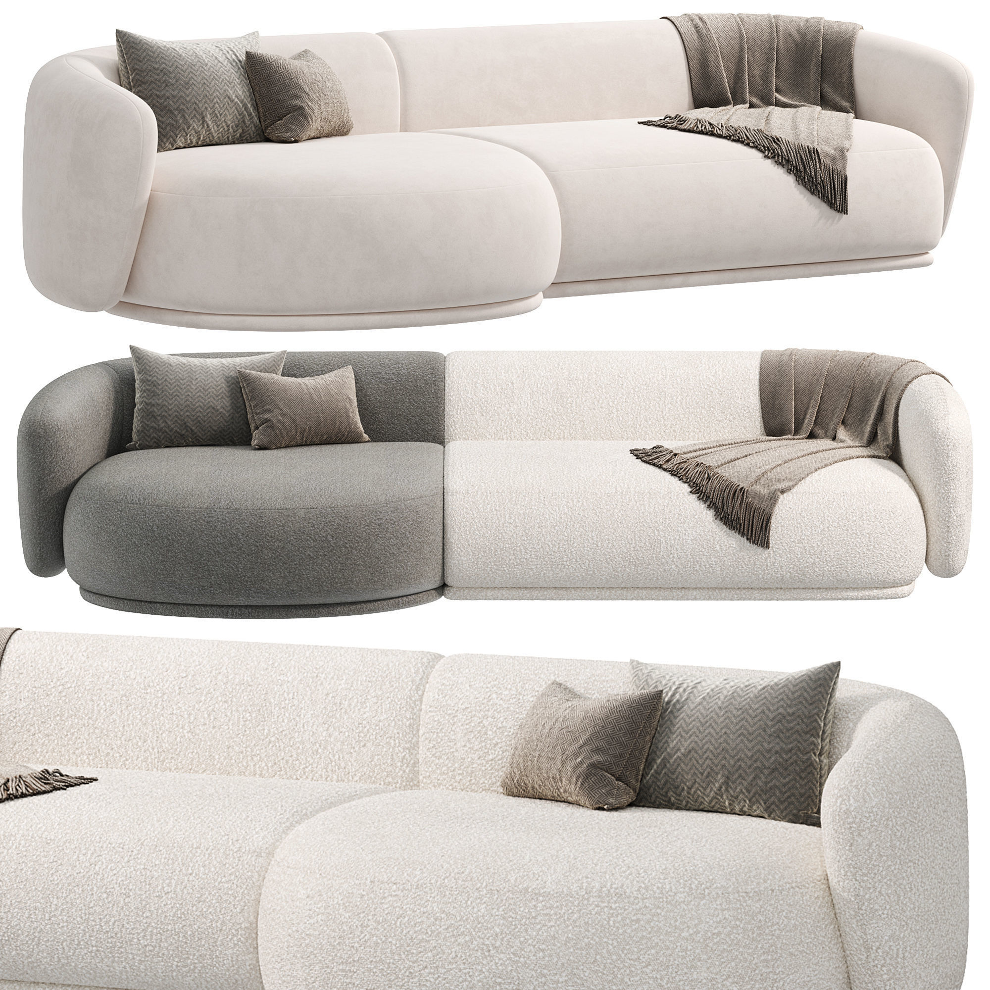 Rene Sofa by Meridiani 3D model_1