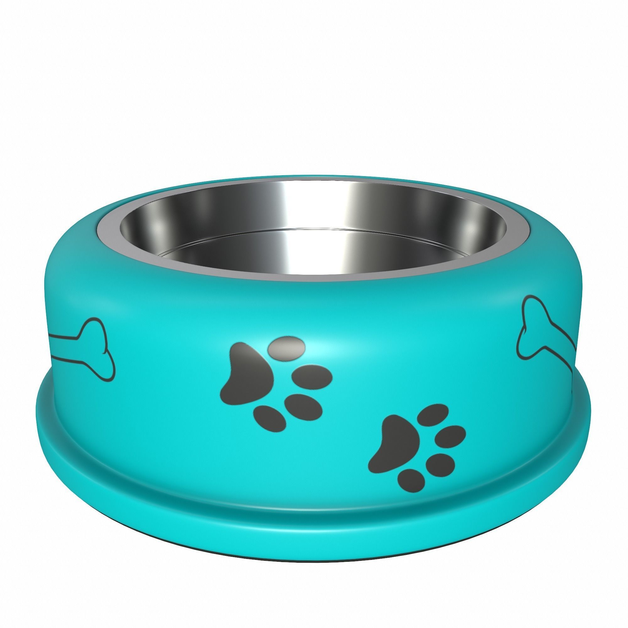 Dog bowl 3D model_17