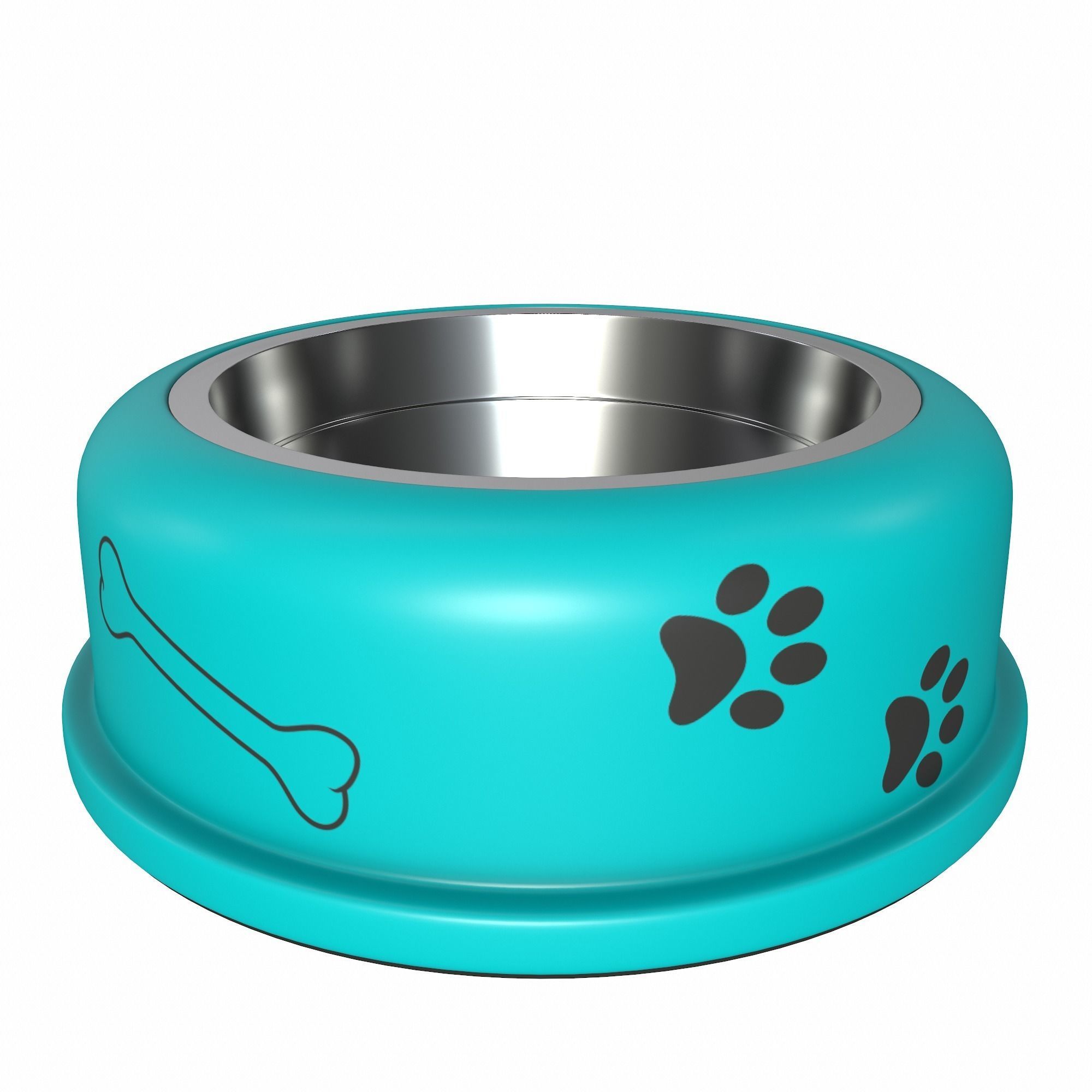 Dog bowl 3D model_5