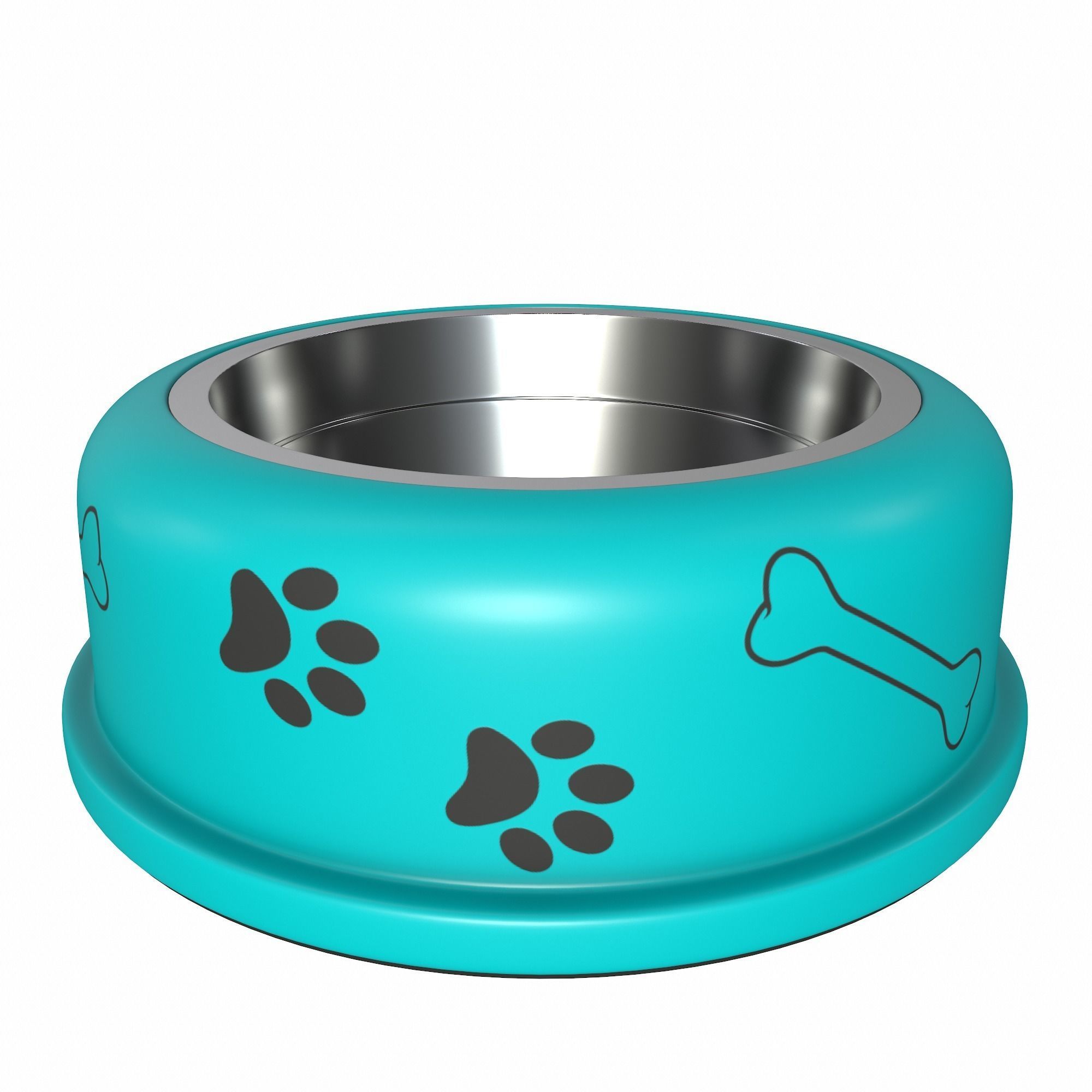 Dog bowl 3D model_16