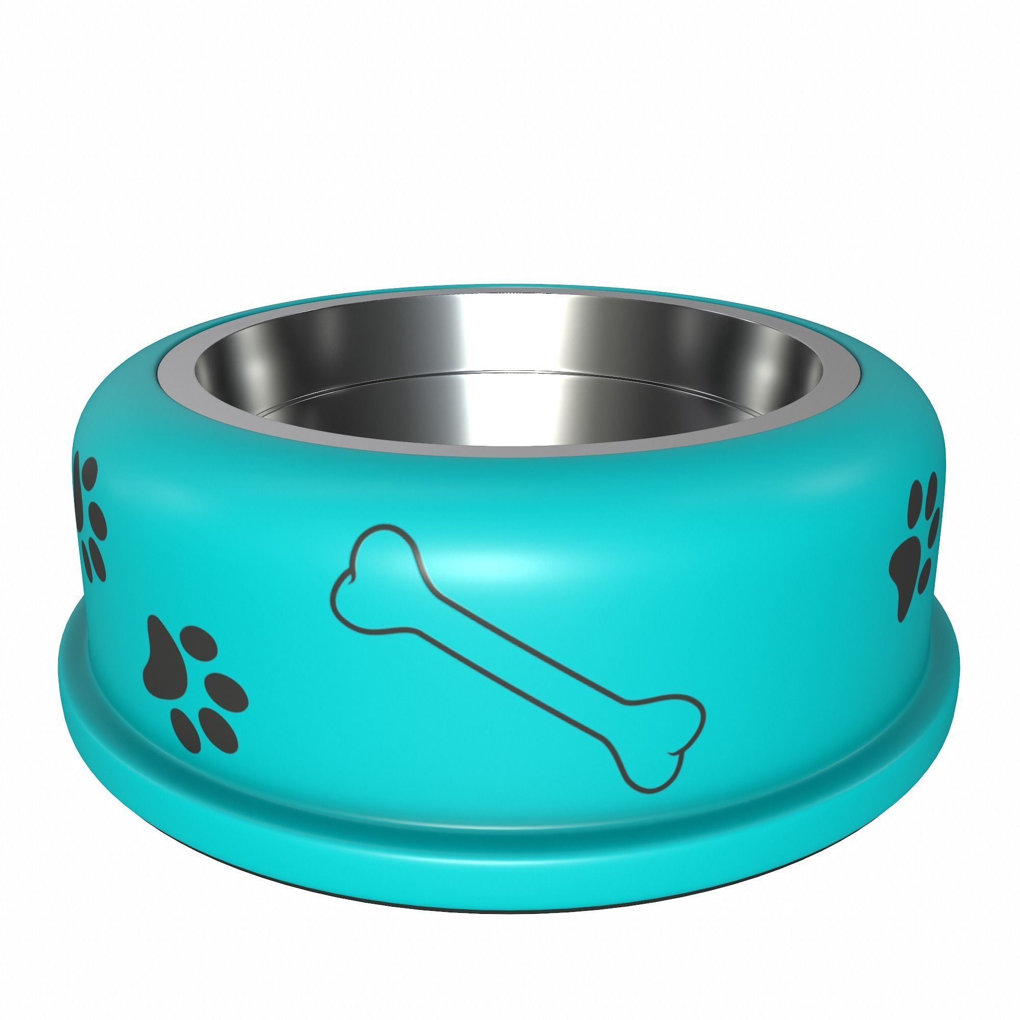 Dog bowl 3D model_14