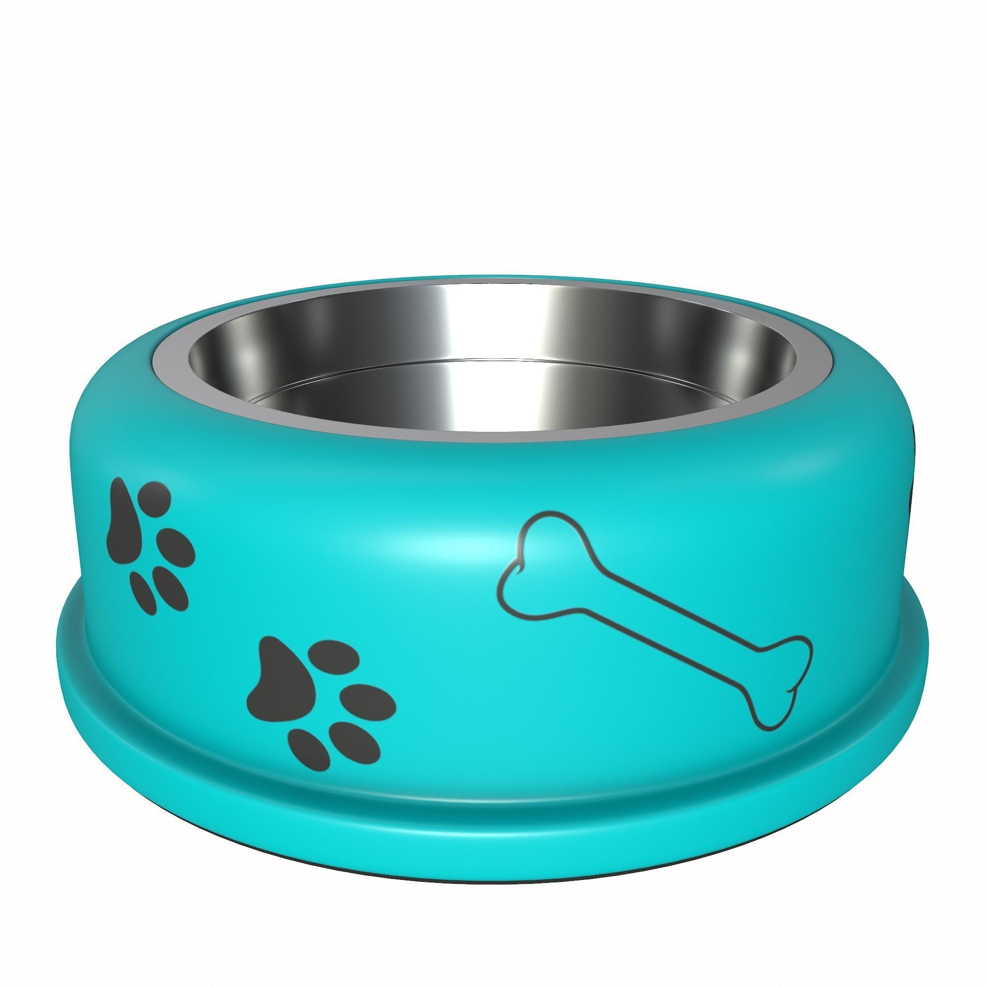 Dog bowl 3D model_15