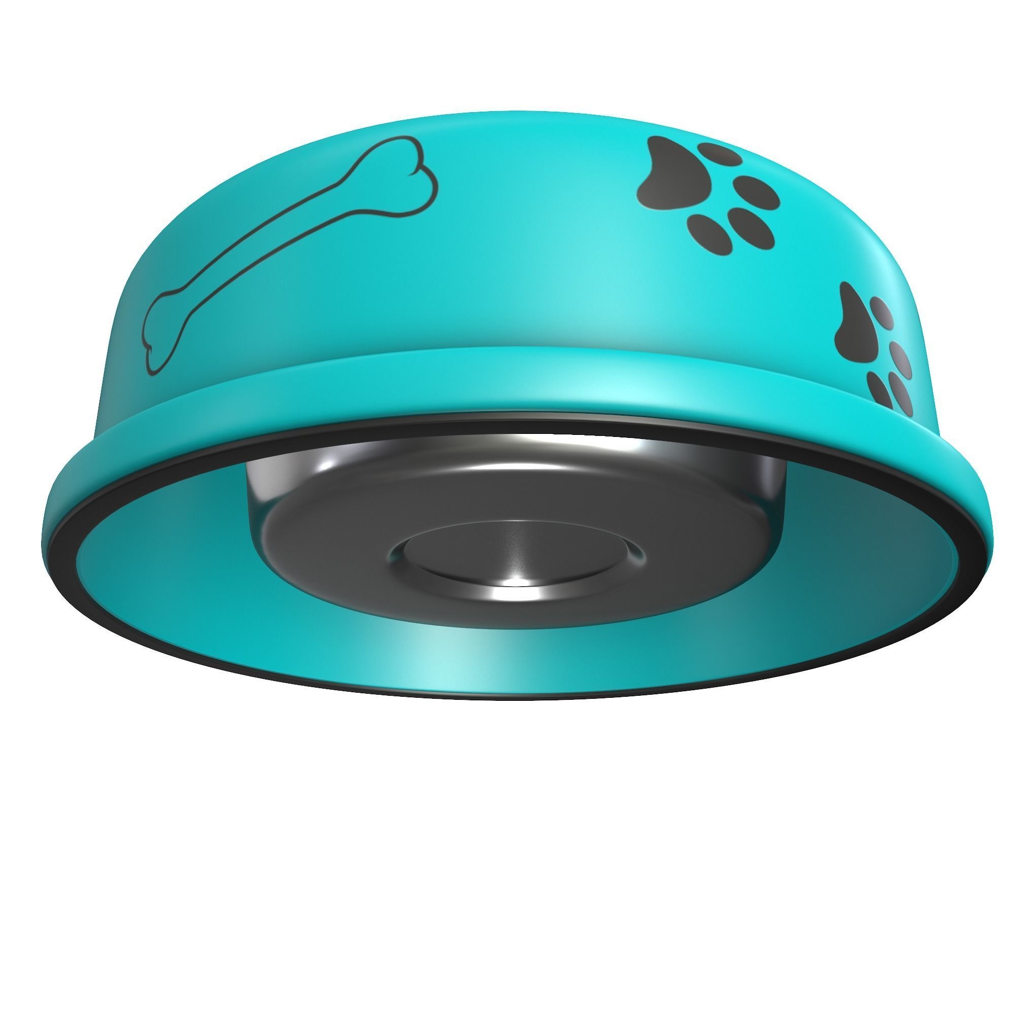 Dog bowl 3D model_2