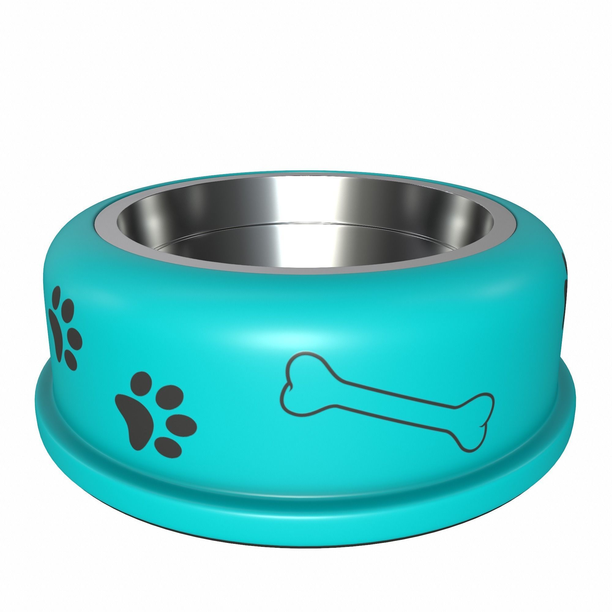 Dog bowl 3D model_8