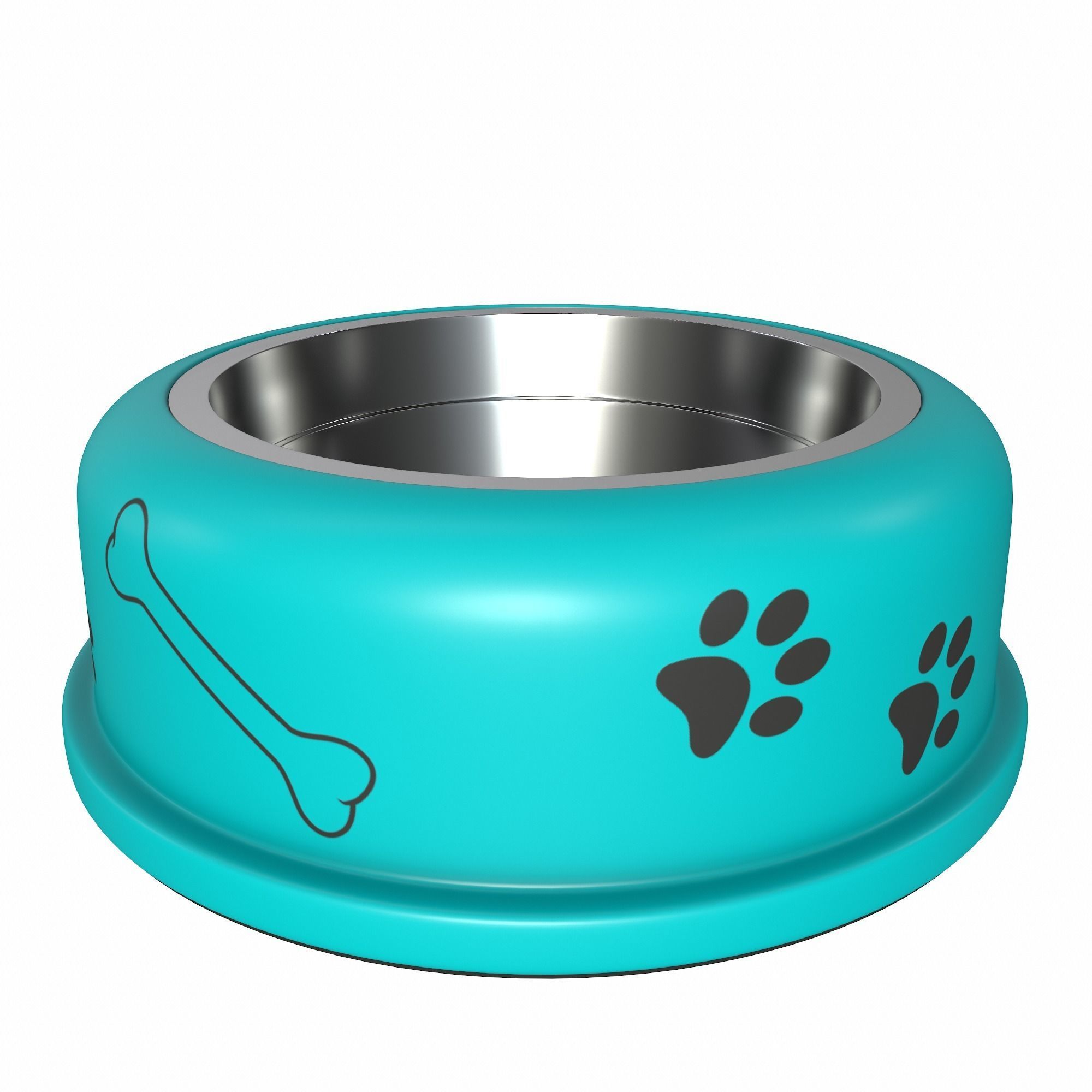 Dog bowl 3D model_12