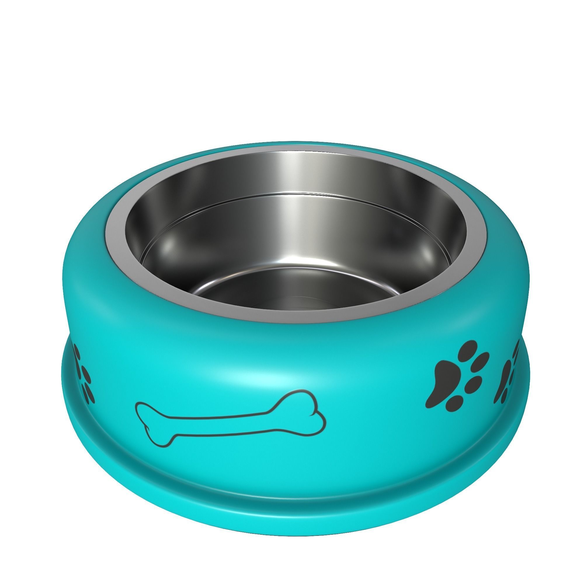 Dog bowl 3D model_1