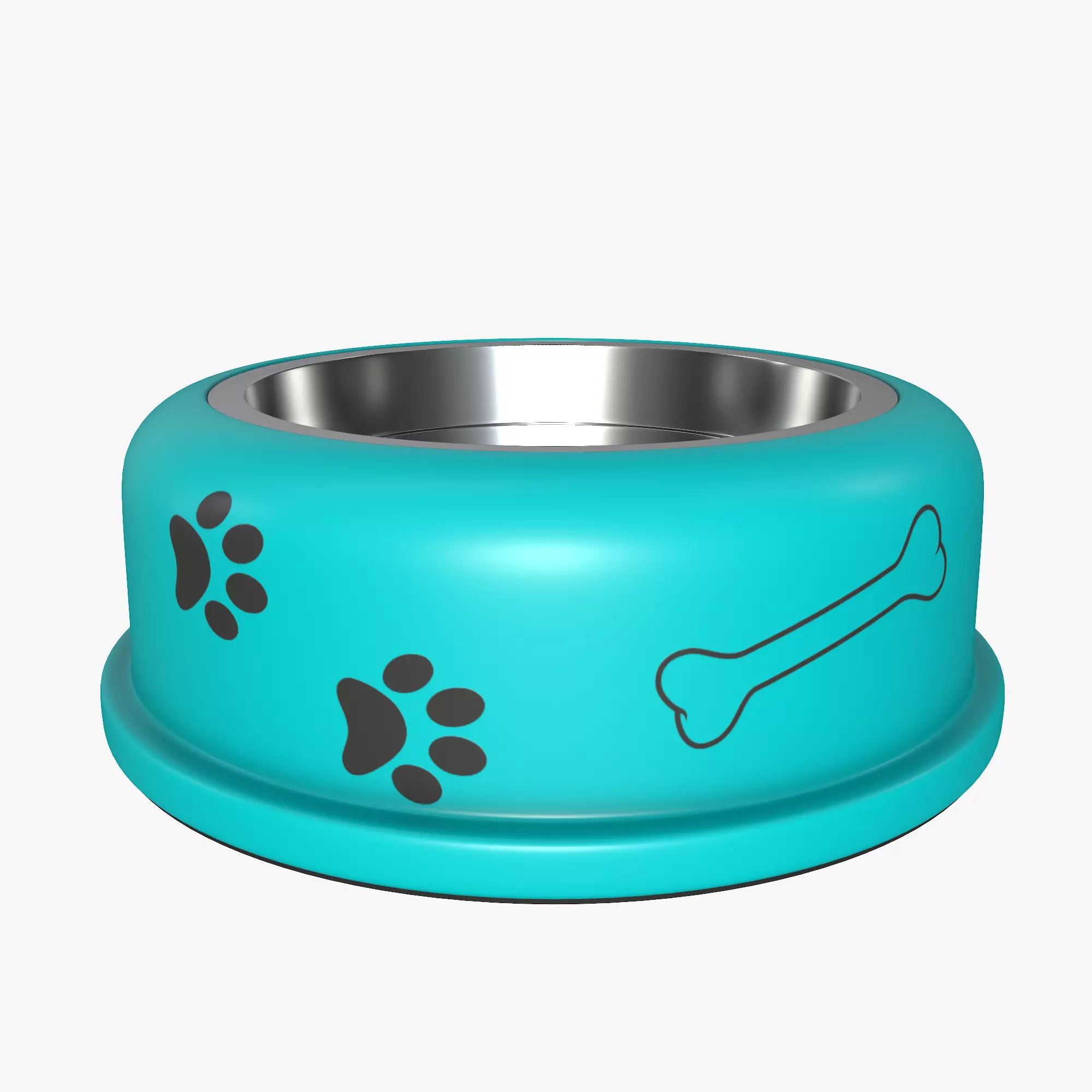 Dog bowl 3D model_0