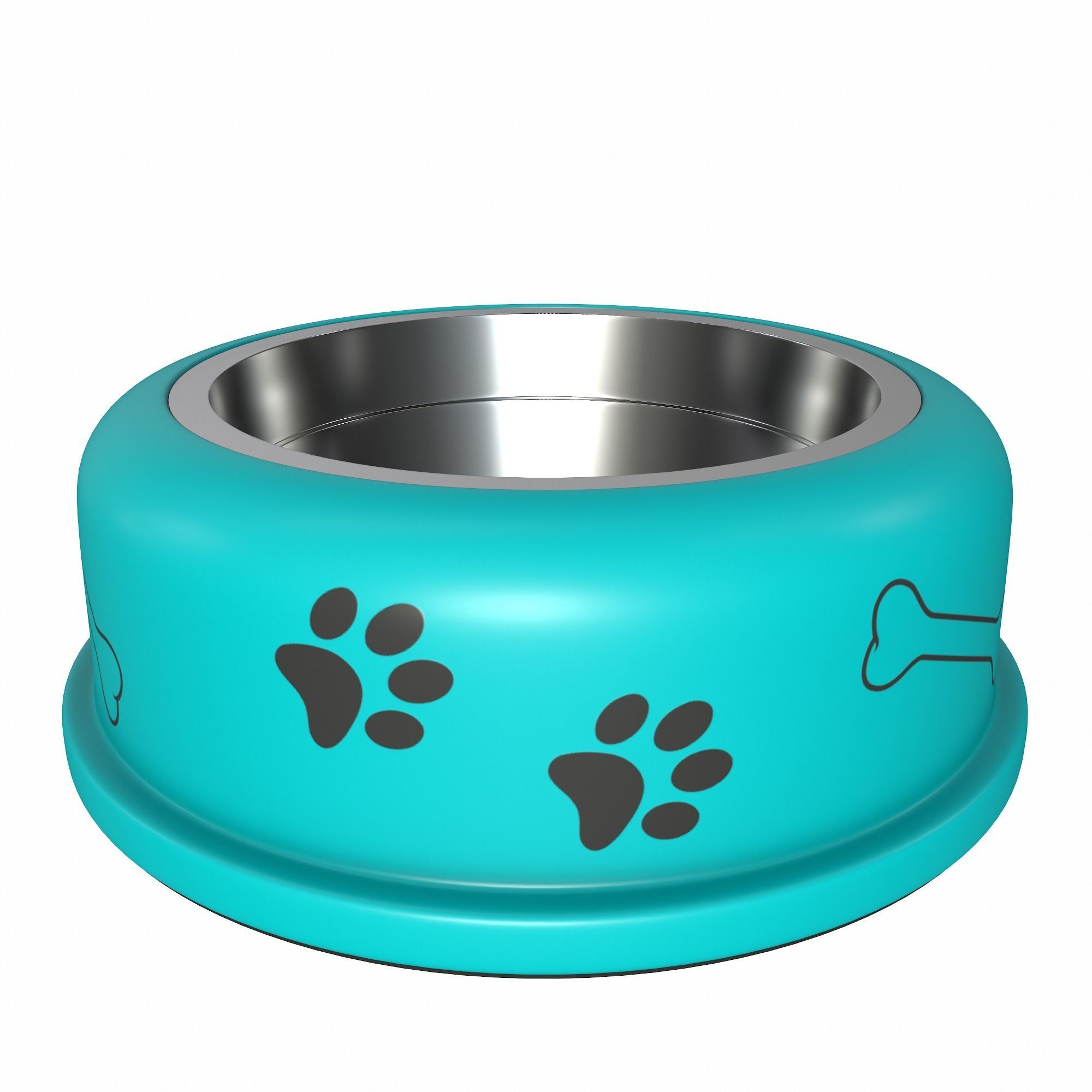 Dog bowl 3D model_10