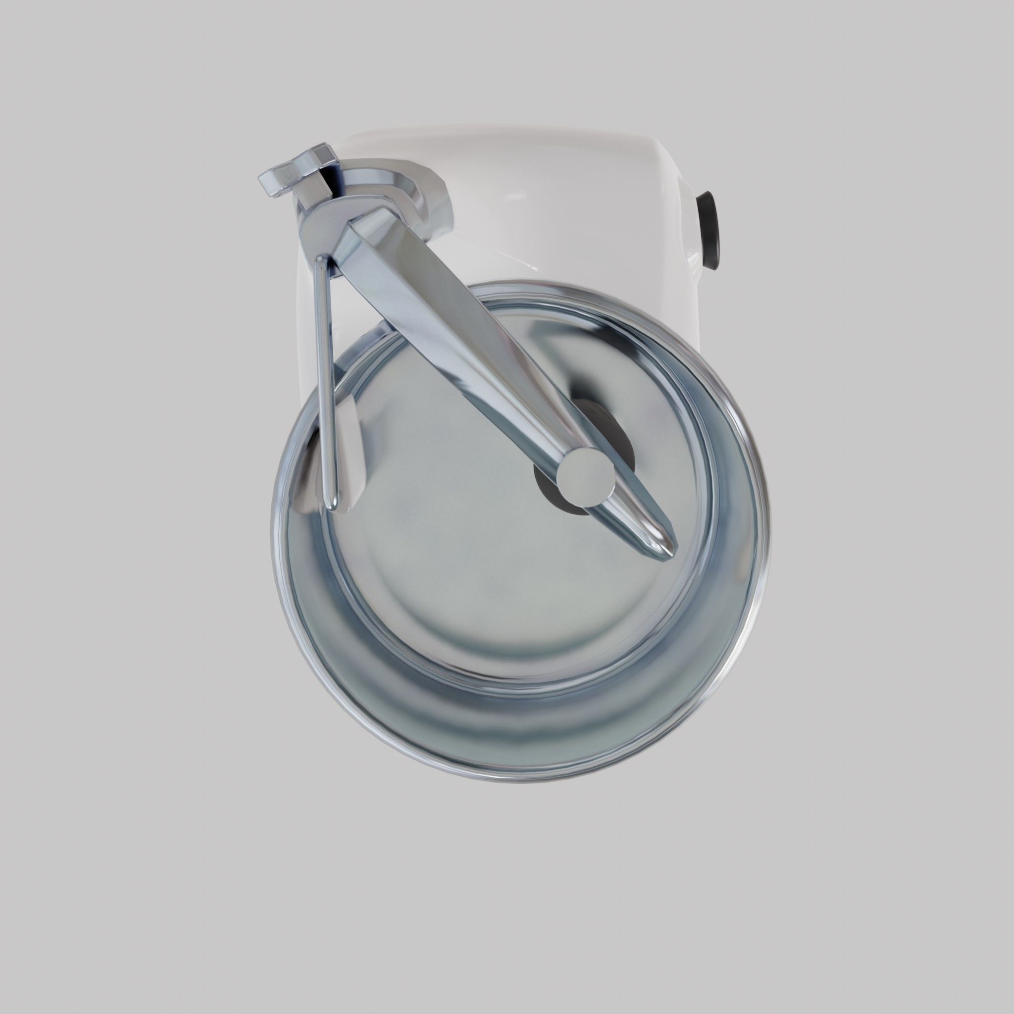 Assistent Original Stand Mixer Mineral White Low-poly 3D model_4